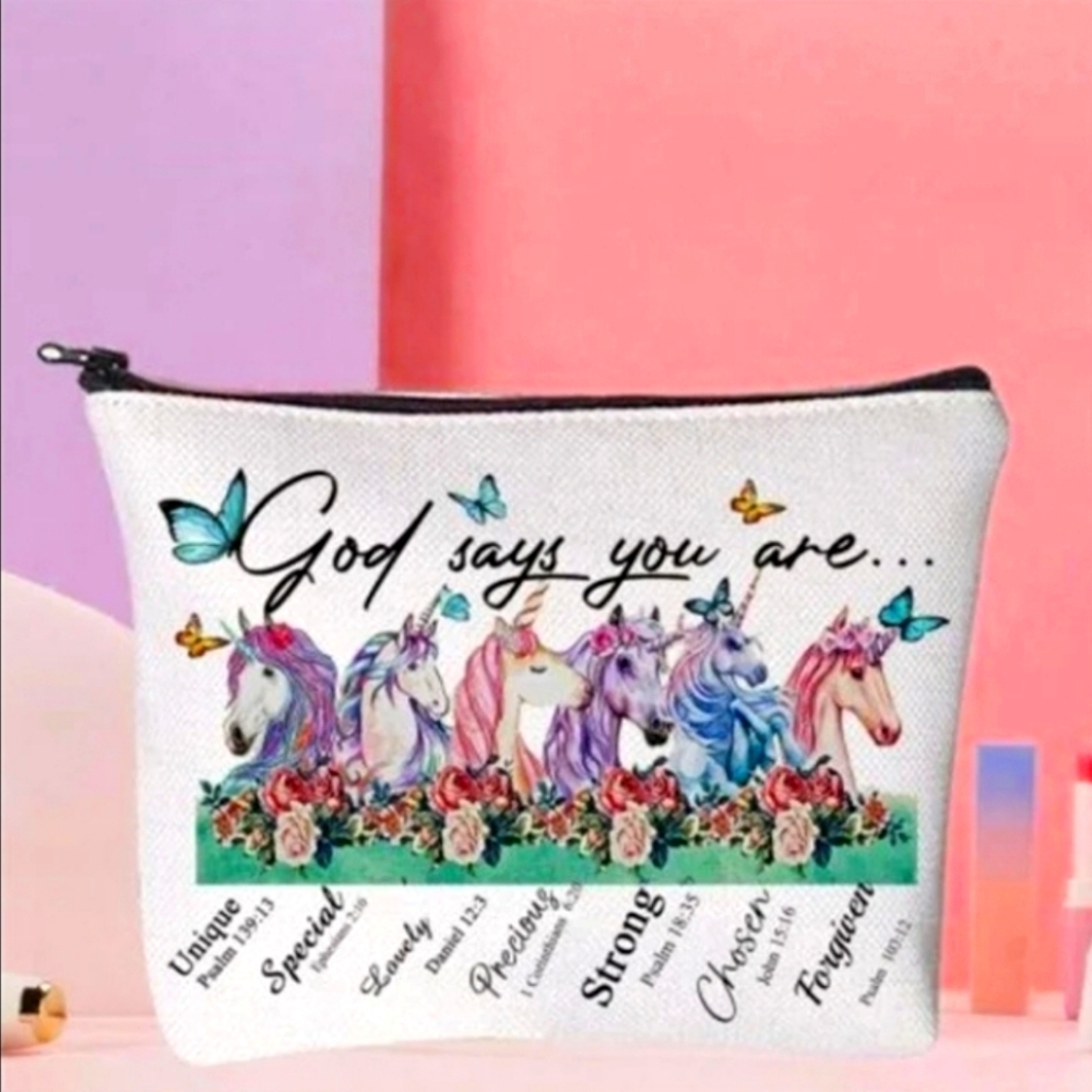 Christian Inspirational Unicorn Purse